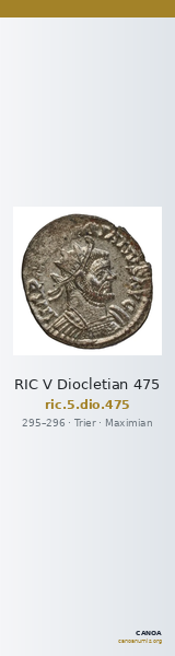 RIC V Diocletian 475 — CANOA