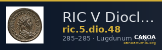 RIC V Diocletian 48 — CANOA