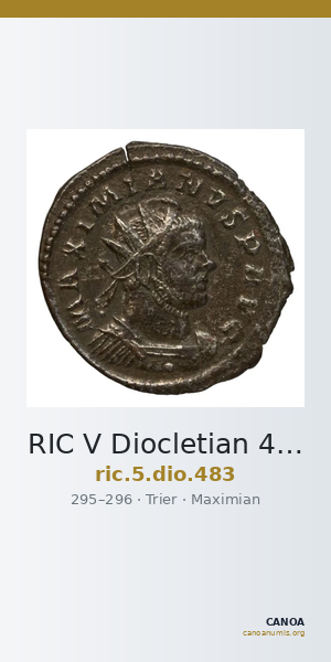 RIC V Diocletian 483 — CANOA