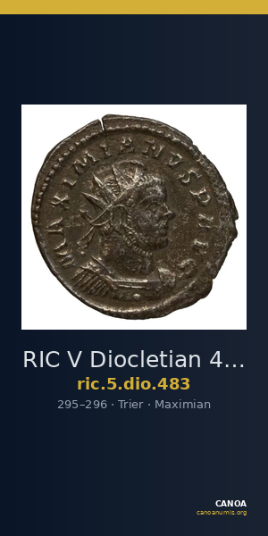 RIC V Diocletian 483 — CANOA