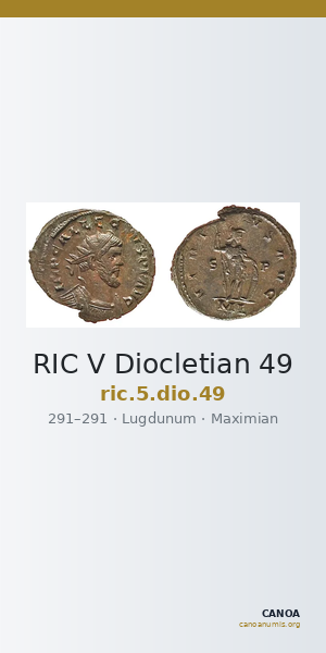 RIC V Diocletian 49 — CANOA