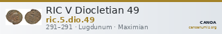 RIC V Diocletian 49 — CANOA