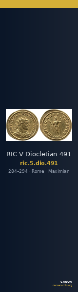 RIC V Diocletian 491 — CANOA