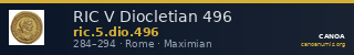 RIC V Diocletian 496 — CANOA