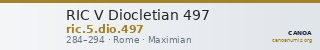 RIC V Diocletian 497 — CANOA