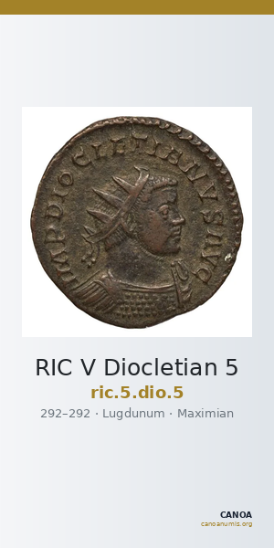 RIC V Diocletian 5 — CANOA