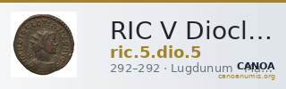 RIC V Diocletian 5 — CANOA