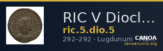 RIC V Diocletian 5 — CANOA