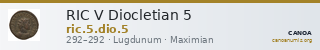 RIC V Diocletian 5 — CANOA