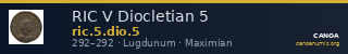 RIC V Diocletian 5 — CANOA