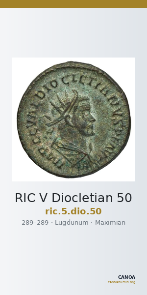 RIC V Diocletian 50 — CANOA