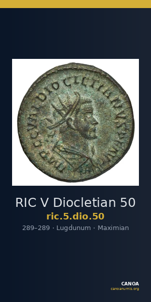 RIC V Diocletian 50 — CANOA