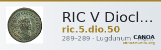 RIC V Diocletian 50 — CANOA