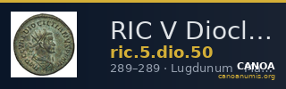 RIC V Diocletian 50 — CANOA
