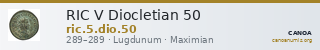 RIC V Diocletian 50 — CANOA
