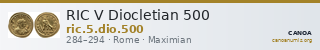RIC V Diocletian 500 — CANOA