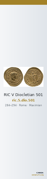 RIC V Diocletian 501 — CANOA