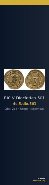RIC V Diocletian 501 — CANOA