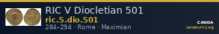 RIC V Diocletian 501 — CANOA