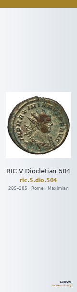 RIC V Diocletian 504 — CANOA