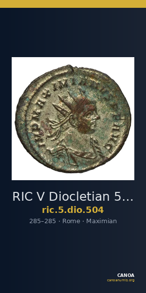 RIC V Diocletian 504 — CANOA