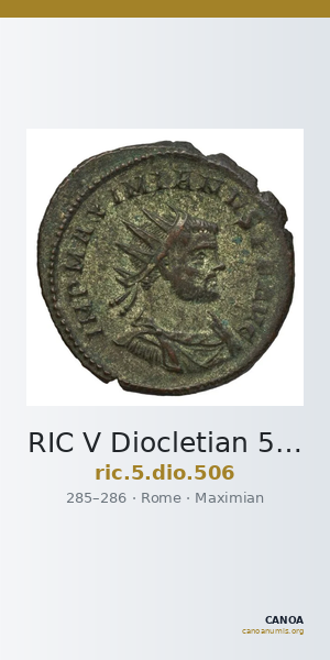 RIC V Diocletian 506 — CANOA