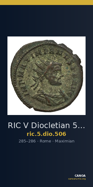 RIC V Diocletian 506 — CANOA