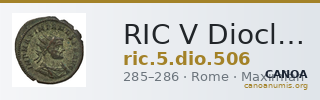 RIC V Diocletian 506 — CANOA