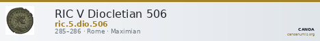 RIC V Diocletian 506 — CANOA