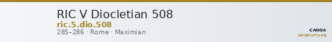 RIC V Diocletian 508 — CANOA