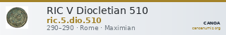 RIC V Diocletian 510 — CANOA