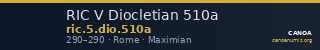 RIC V Diocletian 510a — CANOA
