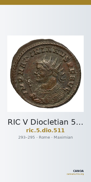 RIC V Diocletian 511 — CANOA