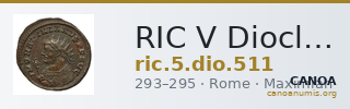 RIC V Diocletian 511 — CANOA