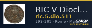 RIC V Diocletian 511 — CANOA