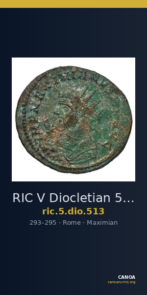 RIC V Diocletian 513 — CANOA