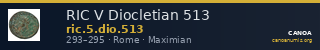 RIC V Diocletian 513 — CANOA