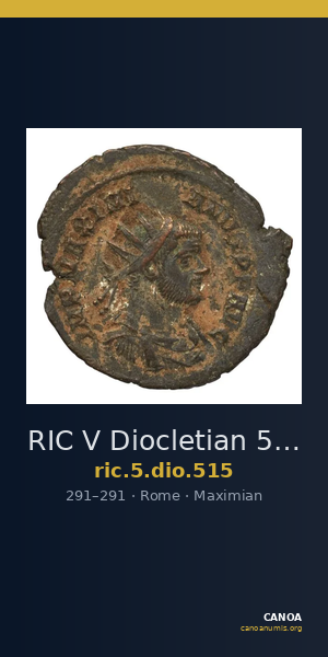 RIC V Diocletian 515 — CANOA