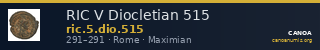 RIC V Diocletian 515 — CANOA