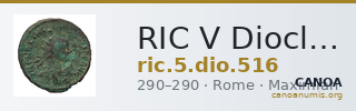RIC V Diocletian 516 — CANOA
