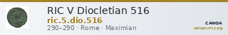 RIC V Diocletian 516 — CANOA