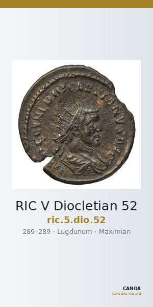 RIC V Diocletian 52 — CANOA