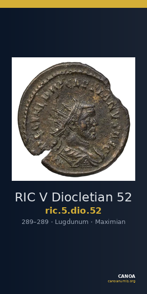 RIC V Diocletian 52 — CANOA