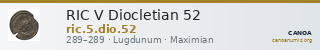 RIC V Diocletian 52 — CANOA