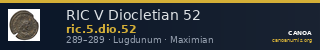 RIC V Diocletian 52 — CANOA