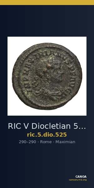 RIC V Diocletian 525 — CANOA
