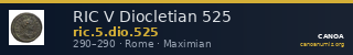 RIC V Diocletian 525 — CANOA