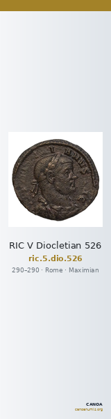 RIC V Diocletian 526 — CANOA