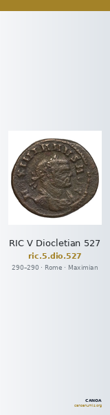 RIC V Diocletian 527 — CANOA