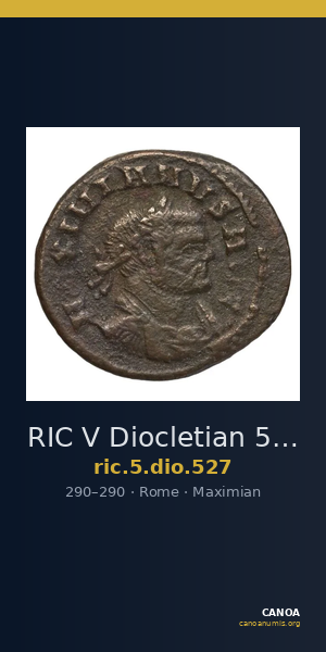 RIC V Diocletian 527 — CANOA